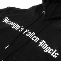 BLACK: [LEARNED 222 FLY]  CROP HOODIE