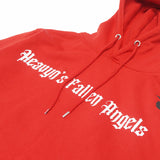 RED: [LEARNED 222 FLY] CROP HOODIE